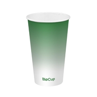 BioPak Cold Paper BioCup Green - 500ml / 90mm (1000 Pack)
