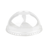 BioPak PLA Clear Dome Lids for Paper Cold Cups - 390-650ml / 90mm (1000 Pack)