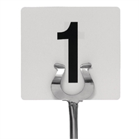 Table Numbers Plastic Black On White 1-100 - 105x95mm