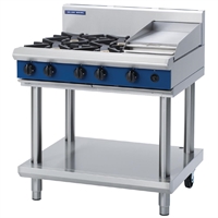 Blue Seal Freestanding 4 Burner Gas Cooktop with Griddle Plate G516CLS