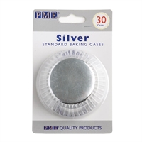 PME Cupcake Baking Cases Silver (30 Pack)