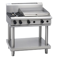 Waldorf by Moffat Freestanding 2 Burner Gas Cooktop with Griddle Plate RN8606G LS