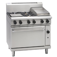 Waldorf by Moffat 4 Burner Gas Cooktop with Griddle Plate RN8613G