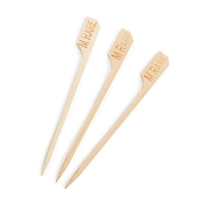 Biodegradable Bamboo Steak Markers Medium Rare (100 Pack)