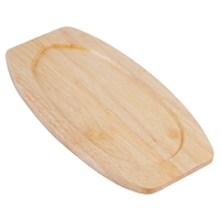 Olympia heveahouten onderzetter 28,5x15cm