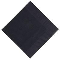 Duni Dinner Napkin Black 40x40cm 3ply 1/8 Fold (1000 Pack)