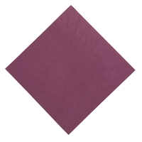 Serviettes restaurant 3 plis pliage 1/8 Duni prune 40x40cm (lot de 1000)
