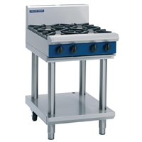 Blue Seal Evolution Cooktop 4 Open Burners LPG on Stand 600mm G514D-LS/L