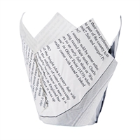 Grease-Resistant Paper Chip Crowns Newspaper Print (1100 Pack)