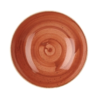 Churchill Stonecast Round Coupe Bowls Spiced Orange 200mm (12 Pack)