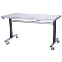 Parry Stainless Steel Adjustable Height Table 750(D)mm