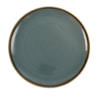 Assiettes Plates Rondes Couleur Océan Olympia Kiln 280mm (Lot de 4)