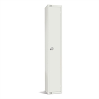 Elite Single Door 300mm Deep Lockers White Elite Single Door 300mm Deep Lockers White