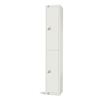 Elite Two Door 300mm Deep Lockers White