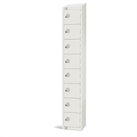 Elite Eight Door 300mm Deep Lockers White