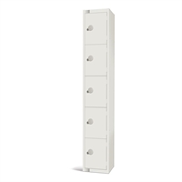 Elite Five Door 450mm Deep Lockers White
