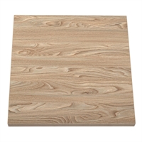 Plateau de table carré Bolero 600mm effet bois clair