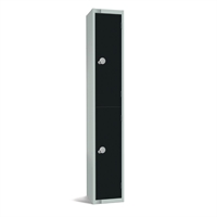 Elite Two Door 300mm Deep Lockers Black