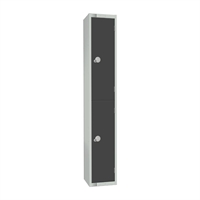 Elite Two Door 300mm Deep Lockers Graphite Grey