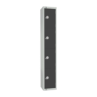 Elite Four Door 300mm Deep Lockers Graphite Grey