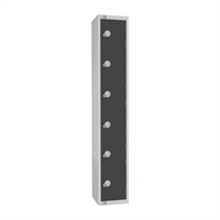 Elite Six Door 300mm Deep Lockers Graphite Grey