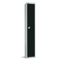 Elite Single Door 450mm Deep Lockers Black