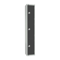 Elite Three Door 450mm Deep Lockers Graphite Grey