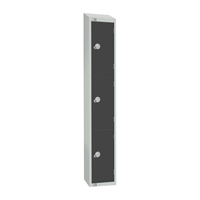 Elite Three Door 450mm Deep Lockers Graphite Grey