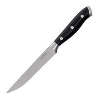 Couteaux à steak rivetés Olympia Premium avec manches en ABS noir (lot de 6)