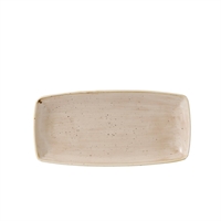 Churchill Stonecast Rectangular Plates Nutmeg Cream 145 x 295mm