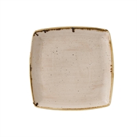 Churchill Stonecast Deep Square Plates Nutmeg Cream 260 x 260mm (6 Pack)