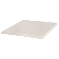 Werzalit Pre-drilled Square Table Top  Cream 700mm