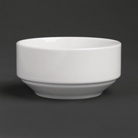 Royal Porcelain Classic White Stackable Soup Bowls 110mm (12 Pack)