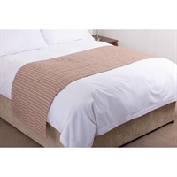 Luxury Reflections Bed Runner Rouge Pebble