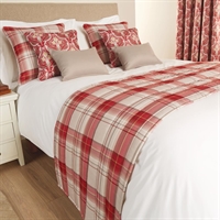 Luxury Chatsworth Borderless Bed Runner Claret