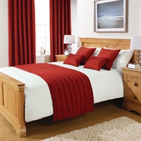 Comfort Simplicity Eyelet Curtains Scarlet