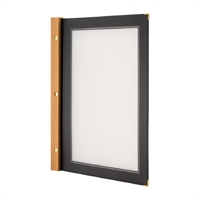 Protège-menu en bois Securit noir A4