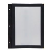 Inserts pour protège-menus A4 noirs Securit (lot de 5)