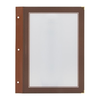 Inserts pour protège-menus A4 marron Securit (lot de 5)