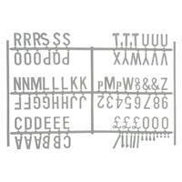 Beaumont Peg Board Lettering 20mm White (6 Pack)