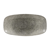 Churchill Studio Prints Raku Rectangular Plates Quartz Black 298mm (12 Pack)