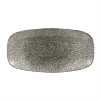Churchill Studio Prints Raku Rectangular Plates Quartz Black 355mm (6 Pack)