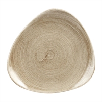 Churchill Stonecast Patina Antique Triangle Plates  Taupe 190mm (12 Pack)