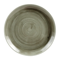 Churchill Stonecast Patina Antique Round Coupe Plates Green 260mm (12 Pack)