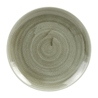 Churchill Stonecast Patina Antique Round Coupe Plates Green 217mm (12 Pack)