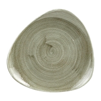 Churchill Stonecast Patina Antique Triangle Plates Green 192mm (12 Pack)