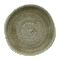 Churchill Stonecast Patina Antique Organic Round Plates Green 264mm (12 Pack)