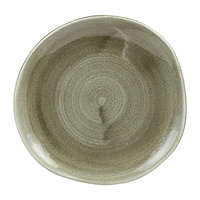Churchill Stonecast Patina Antique Organic Round Plates Green 186mm