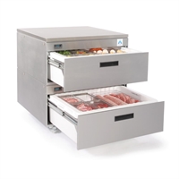 Adande VCR2.CW Refrigeration Unit w/ Rear Engine - Double Drawer