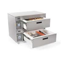 Adande VCS2.CW Slimline Refrigeration w/ Side Engine - Double Drawer